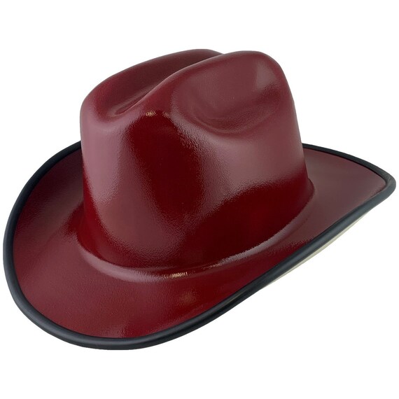 Outlaw Cowboy Hardhat With Ratchet Suspension Maroon - Etsy