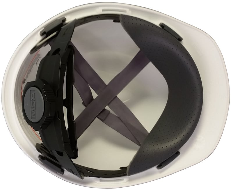 MSA V-Gard Cap Style Canadian Flag Hard Hat with White Shell