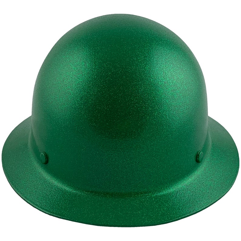 MSA Skullgard Full Brim Hard Hat Sparkly Green Etsy