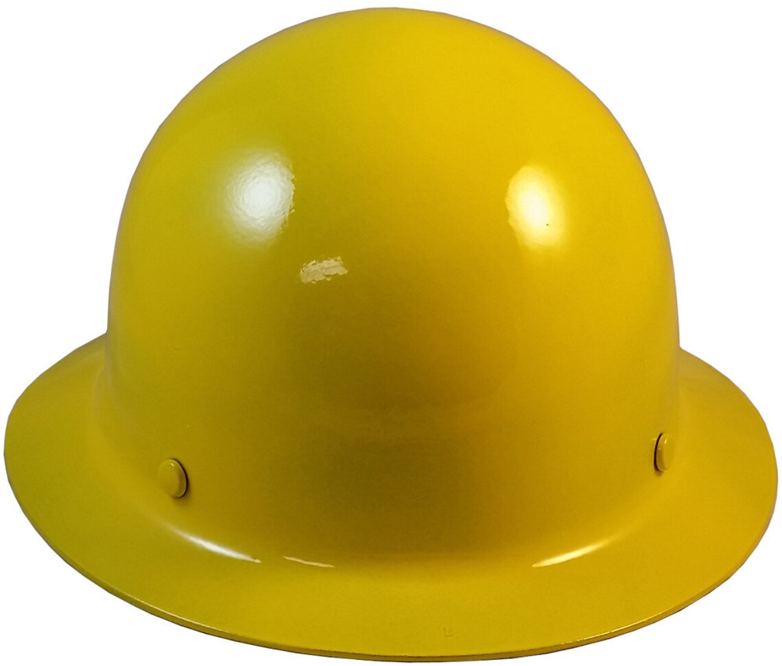 MSA Skullgard Full Brim Hard Hat Yellow Etsy