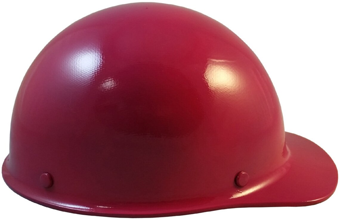 MSA Skullgard Cap Style Hard Hat Raspberry Etsy