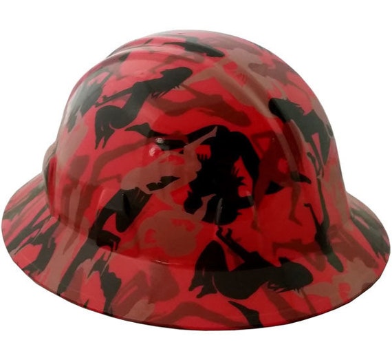 camouflage hard hat