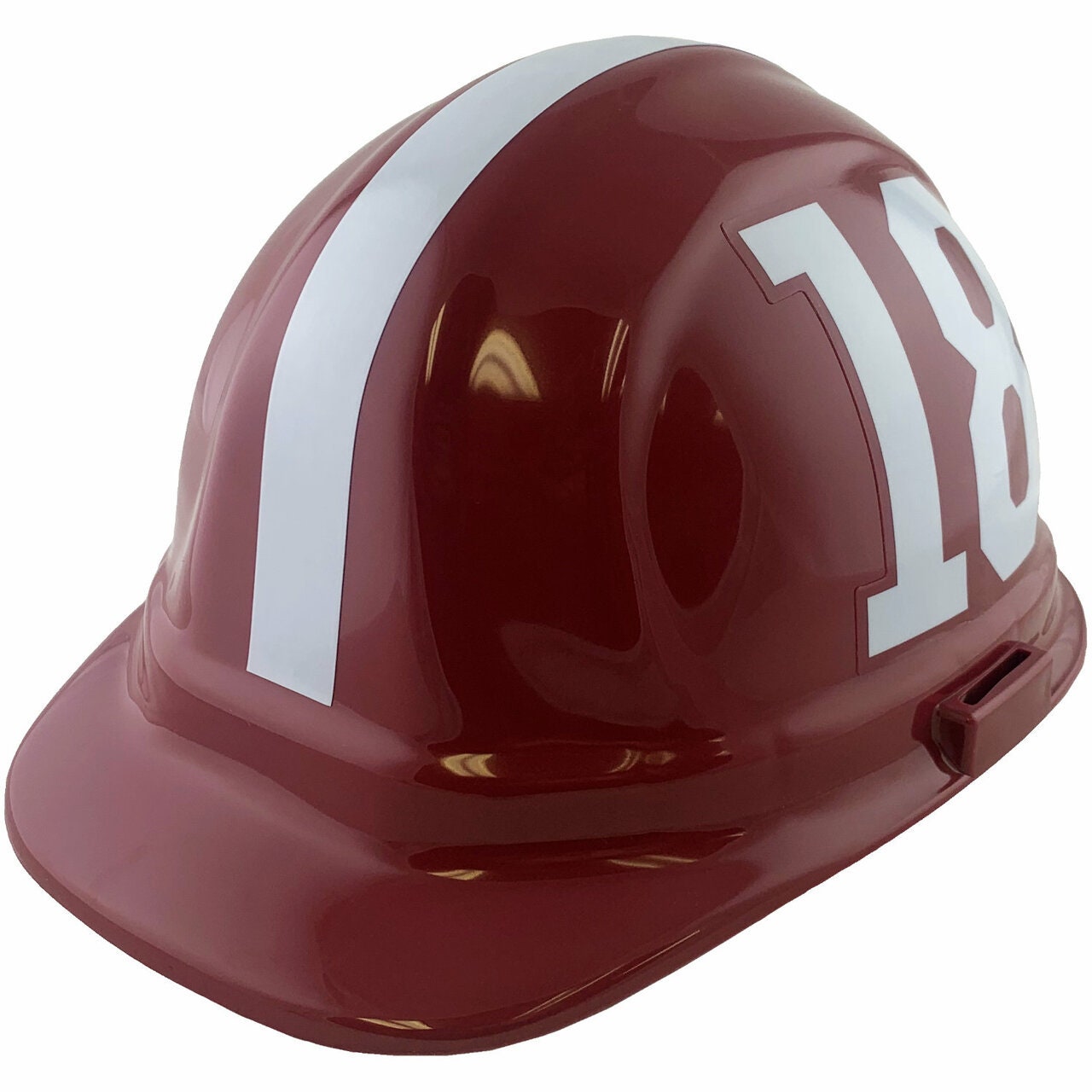 Outlaw Cowboy Style Safety Hard Hat "MAROON" Ratchet Susp ANSI/OSHA Approved 