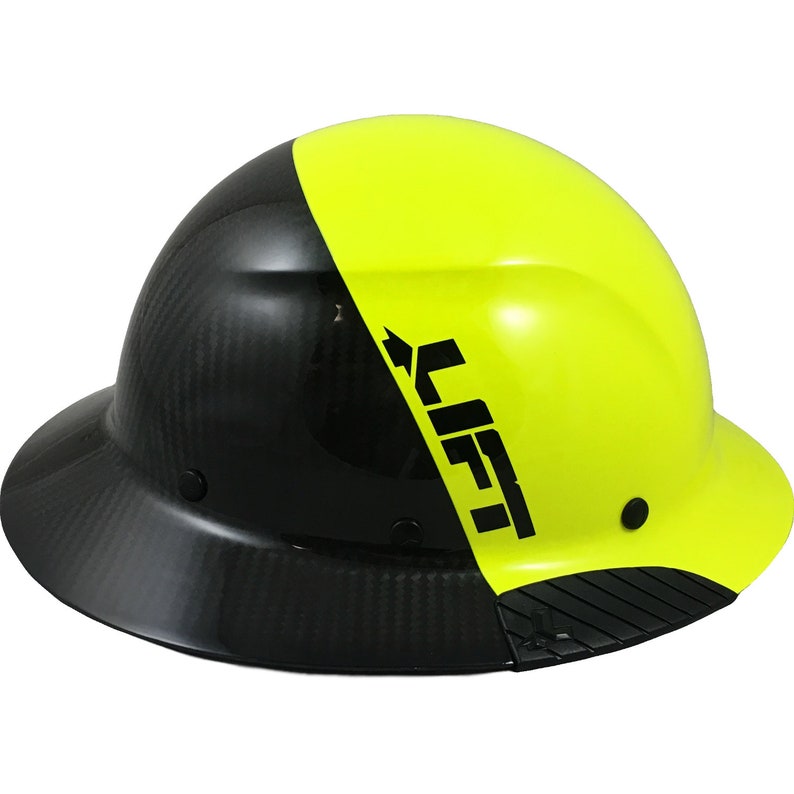 Actual Carbon Fiber Hard Hat Full Brim Glossy Black and Etsy