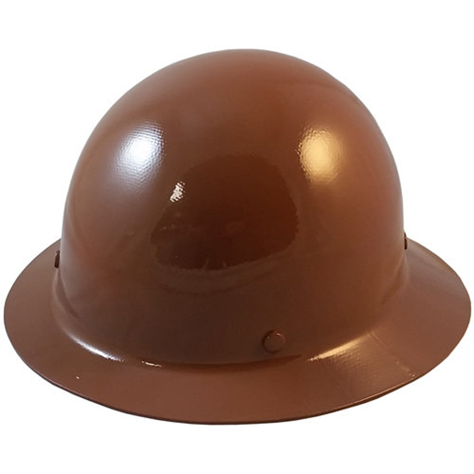 MSA Skullgard Full Brim Hard Hat Brown Etsy