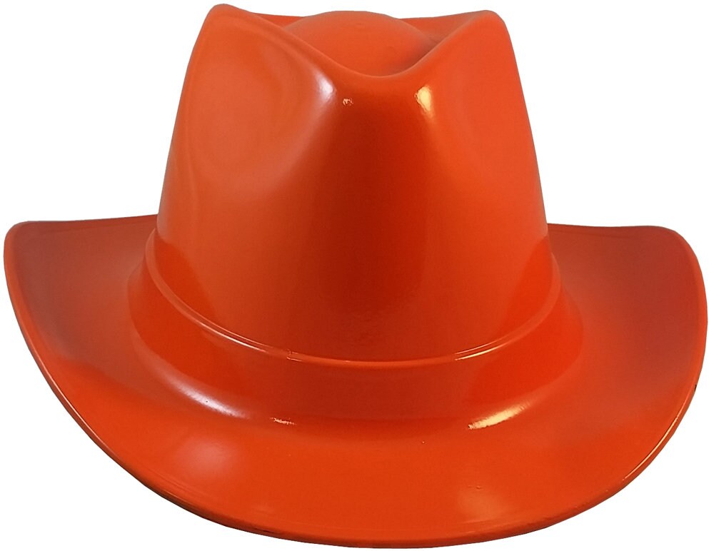 Western Cowboy Hard Hats Hi Viz Orange Etsy