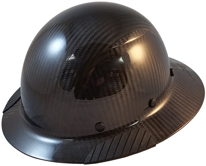 Actual Carbon Fiber Hard Hat Full Brim Glossy Black Etsy