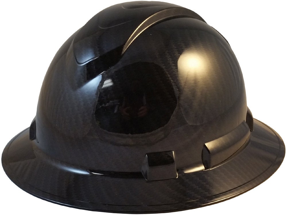 Pyramex Ridgeline Full Brim Hard Hat Shiny Black Graphite - Etsy