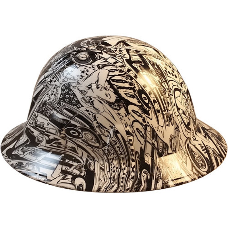 Full Brim Hydro Dipped Custom Hard Hat In Duck Hunter Camo