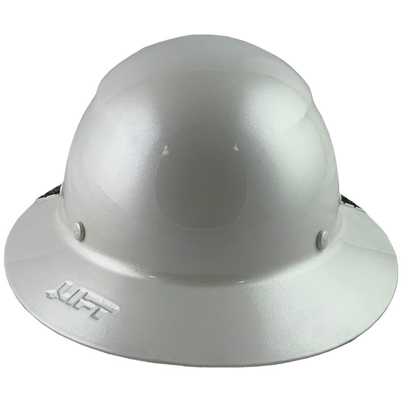 Actual Carbon Fiber Hard Hat Full Brim Pearl White Etsy