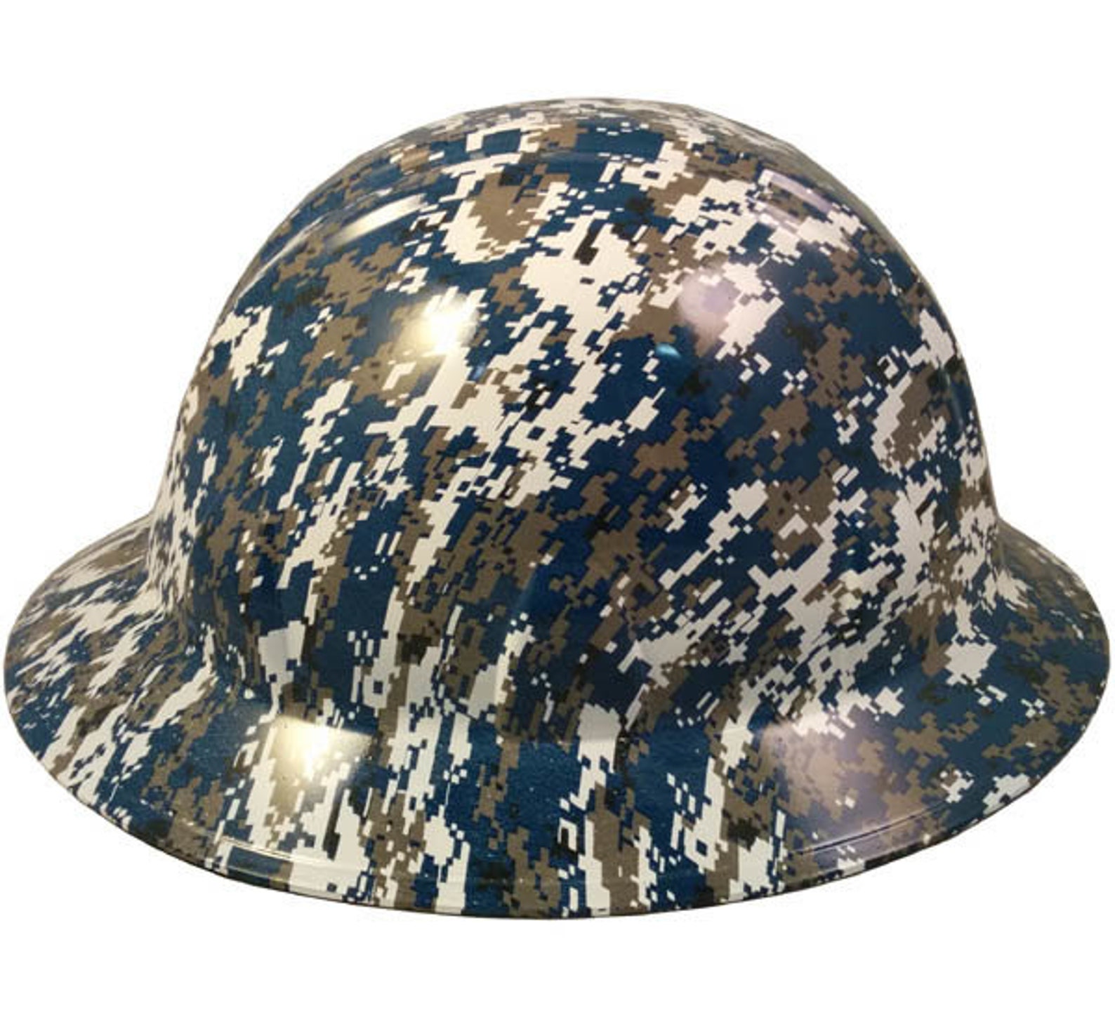 Navy Digital Camo Hydro Dipped Hard Hats Full Brim Style With Etsy