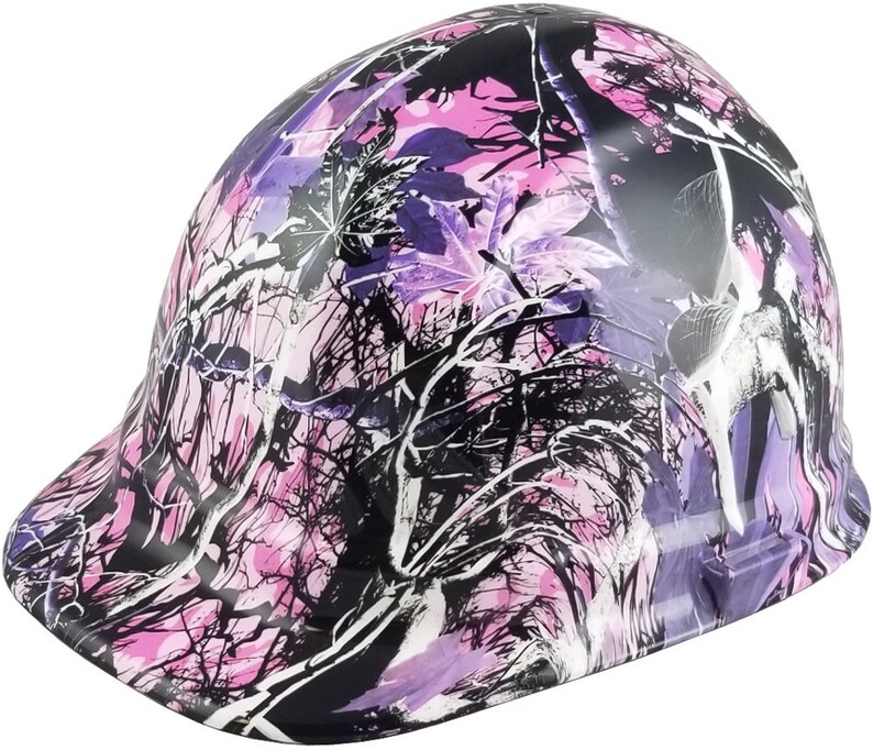 Glamour Camo Pink Cap Style Hydro Dipped Hard Hat With Tote Etsy