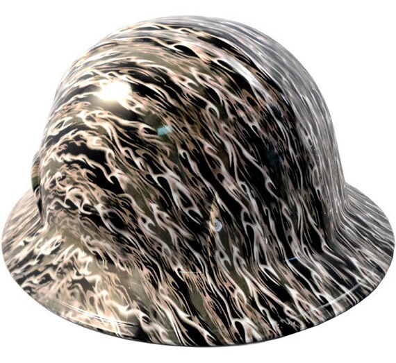 flame hard hat