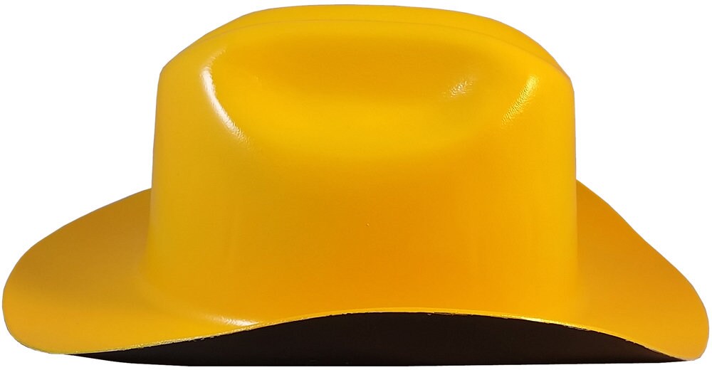 Outlaw Cowboy Hardhat With Ratchet Suspension Yellow 