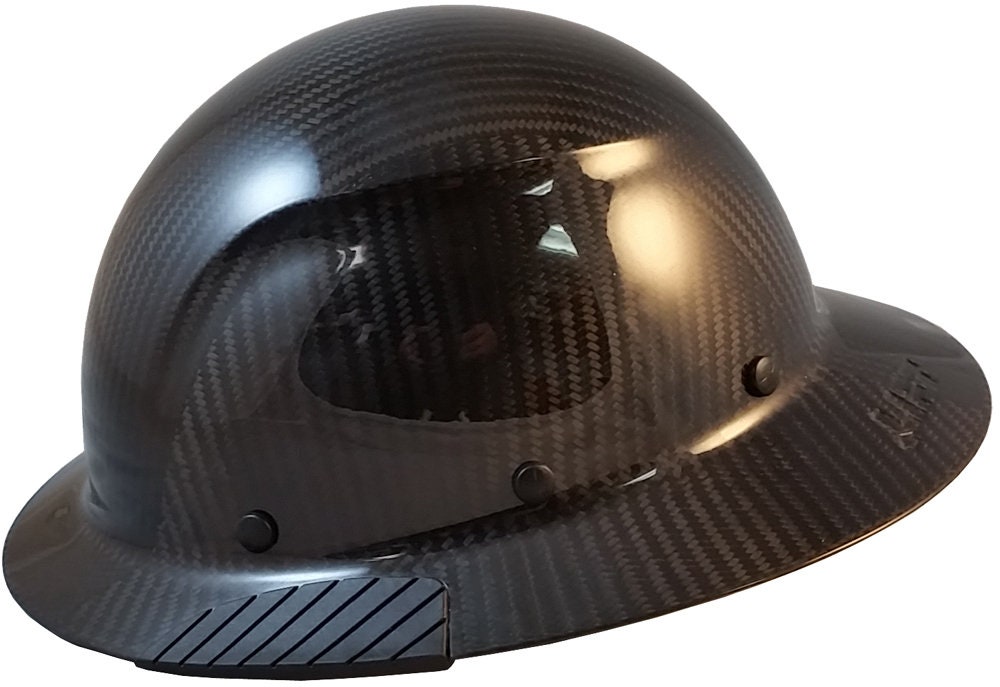 Actual Carbon Fiber Hard Hat Full Brim Glossy Black Etsy