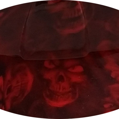 Hades Small Skull Red Hydro Dipped sold Hard Hats Full Brim Design with Tote