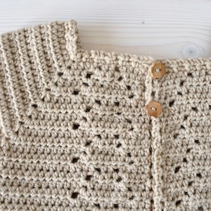 Crochet Orla Cardigan Written Pattern - Pretty Baby / Children&#39;s Crochet Cardigan / Sweater Pattern