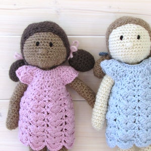 Crochet Amigurumi Doll / Toy Written Pattern  - Holly and Delilah