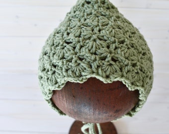 Patrón escrito de gorro Zoe de ganchillo - Patrón de gorro / sombrero de duendecillo de ganchillo fácil - CUALQUIER TAMAÑO