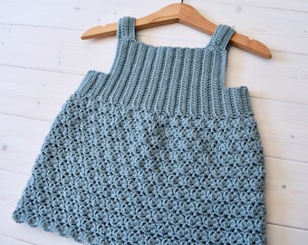 Crochet Mia Dress Written Pattern - Sweet Baby / Children's Dress / Tunic Pattern