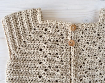 Crochet Orla Cardigan Written Pattern - Pretty Baby / Children's Crochet Cardigan / Sweater Pattern