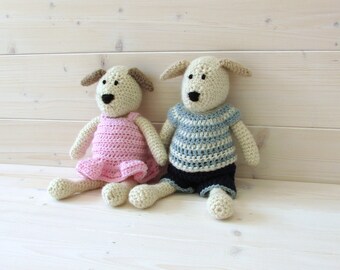 Crochet Dudley and Daphne Dog Written Pattern - Crochet Puppy Pattern