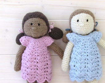 Crochet Amigurumi Doll / Toy Written Pattern  - Holly and Delilah