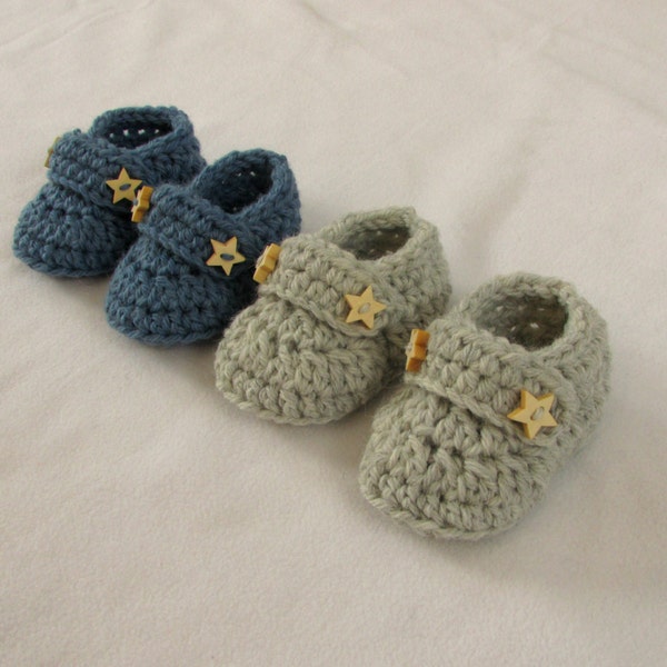 Crochet Baby Booties / Loafers Written Pattern