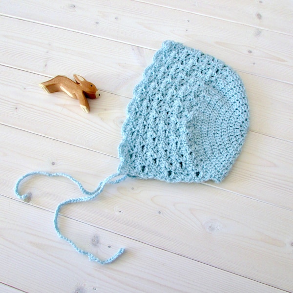 Crochet Pretty Lace Baby / Children's Bonnet Written Pattern