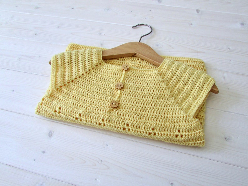 Crochet Daisy Dress Written Pattern Baby / Little Girl's Pretty Summer Dress / Tunic Crochet Pattern image 9
