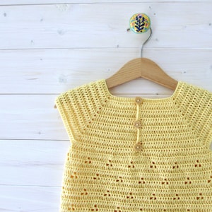Crochet Daisy Dress Written Pattern Baby / Little Girl's Pretty Summer Dress / Tunic Crochet Pattern image 10