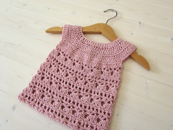 Easy crochet baby dress hot sale