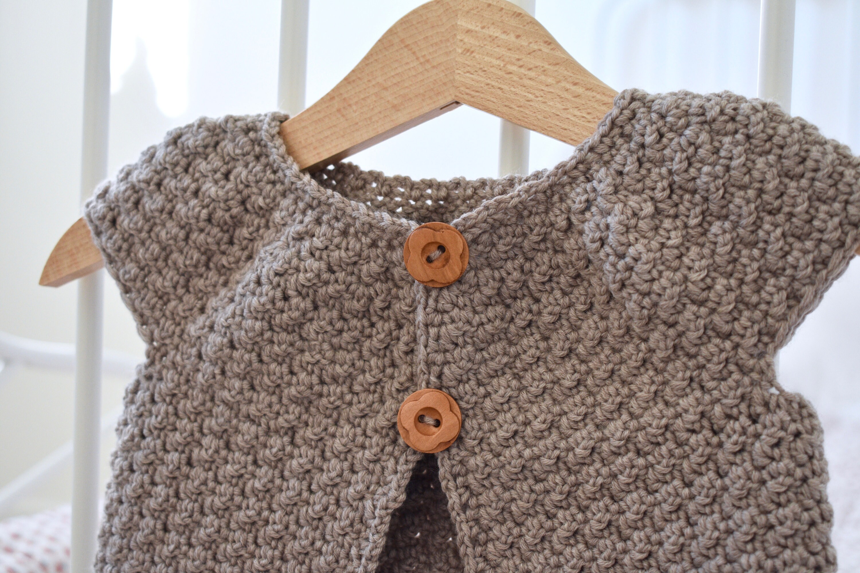 Crochet Esme Cardigan Written Pattern 