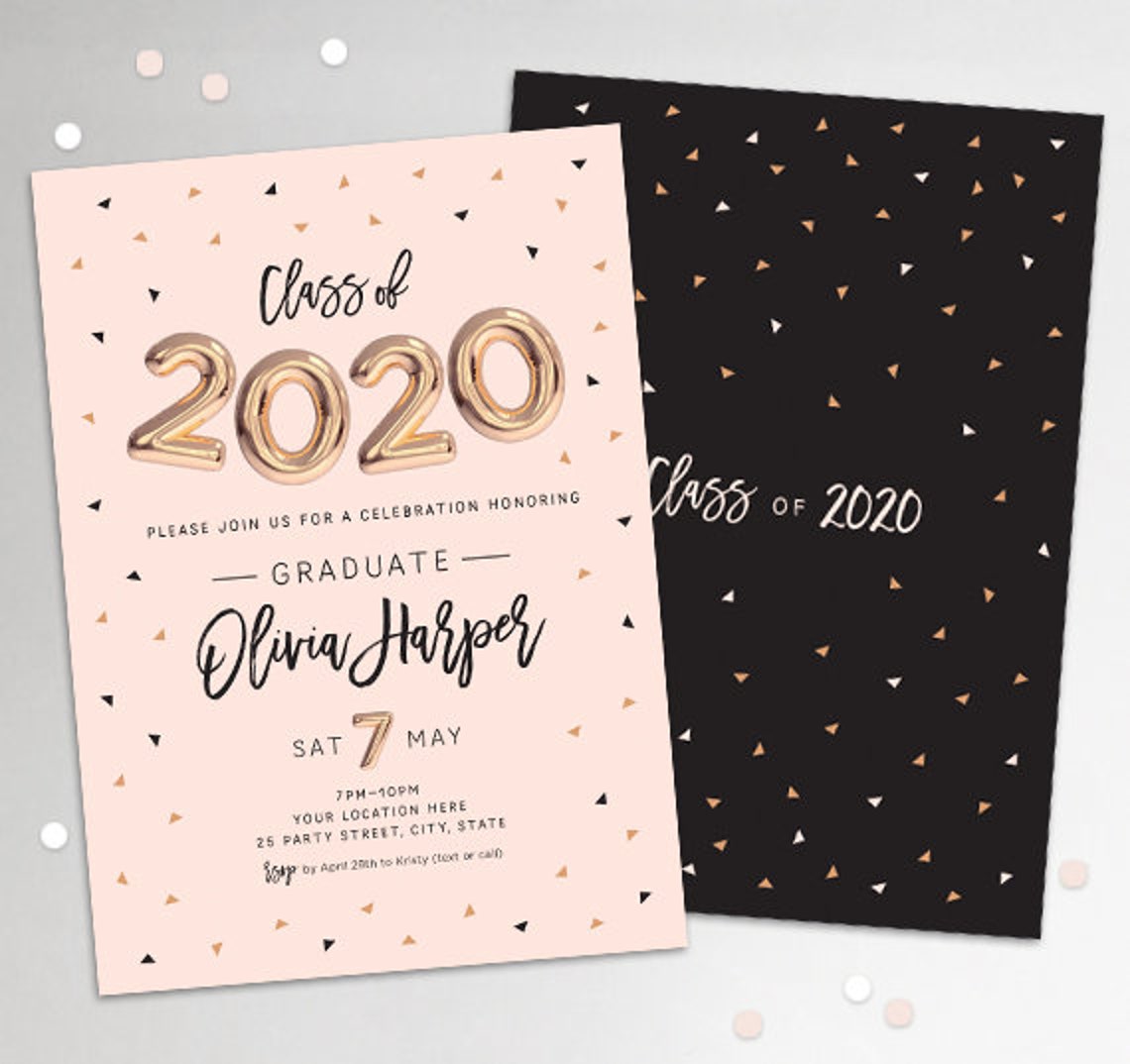 Graduation Invitation 2022 PRINTABLE Graduation Invitations - Etsy