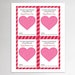 Valentines Day Card PRINTABLE Classroom Valentines Cards - Etsy