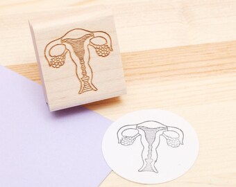 Uterus Rubber Stamp