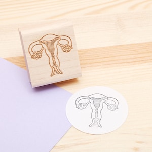 Uterus Rubber Stamp