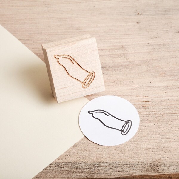 Condom Rubber Stamp - Mature Content Birth Control