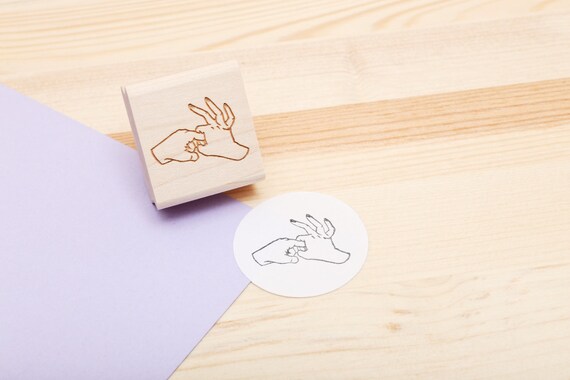 Sex Gesture Fingers Rubber Stamp Mature Content Etsy