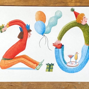 20, 20º cartão, 20º aniversário, 20º, cartão de felicitações, feliz 20º aniversário, cartão de 20º aniversário, vinte anos, 20 anos, vigésimo, coquetéis