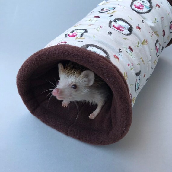 THE ORIGINAL Fleece Burrowing Tunnel for small pets guinea pigs hedgehogs