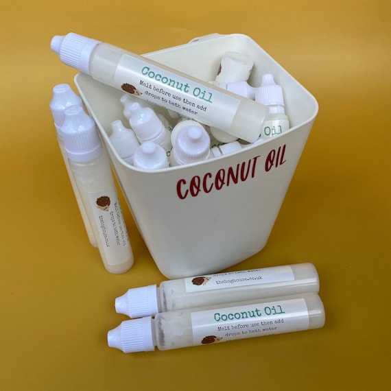 10ml or 30ml coconut drops to help improve skin health. Organic cold pressed extra virgin coconut oil.