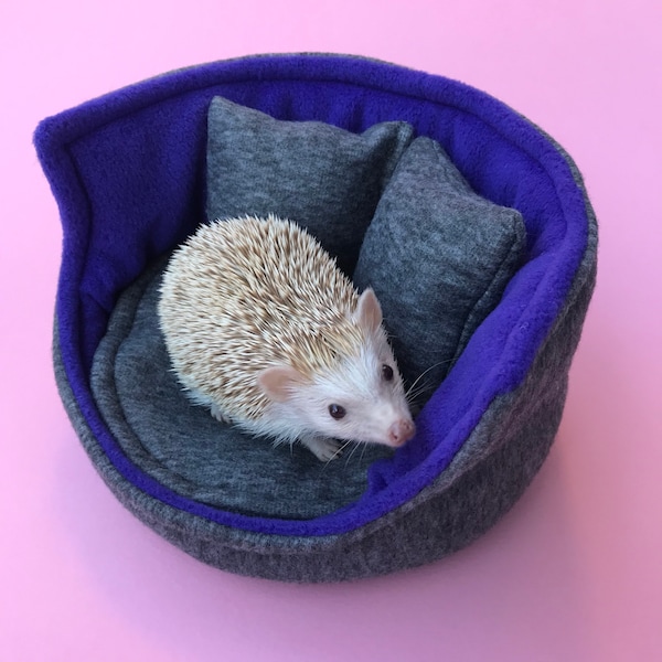 Cuddle cup. Pet sofa. Hedgehog and small guinea pig bed. Small pet beds. Fleece sofa bed.