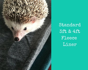 DOUBLE fleece cage liner for hedgehogs , rats, guinea pigs, gerbils, rabbits, sugar gliders (ZooZone 2/3FT/4FT Viv). Fleece mat.