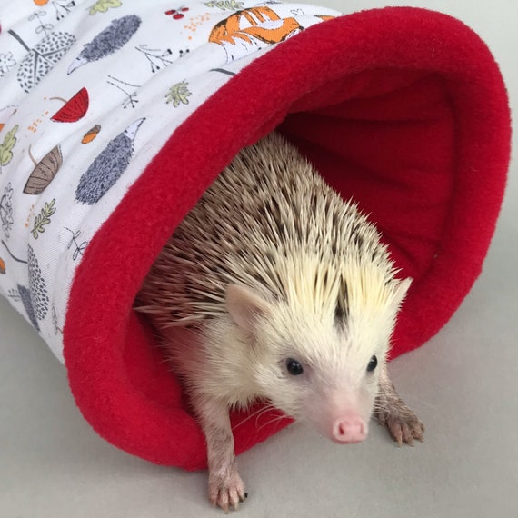 THE ORIGINAL Fleece Burrowing Tunnel for small pets guinea pigs hedgehogs