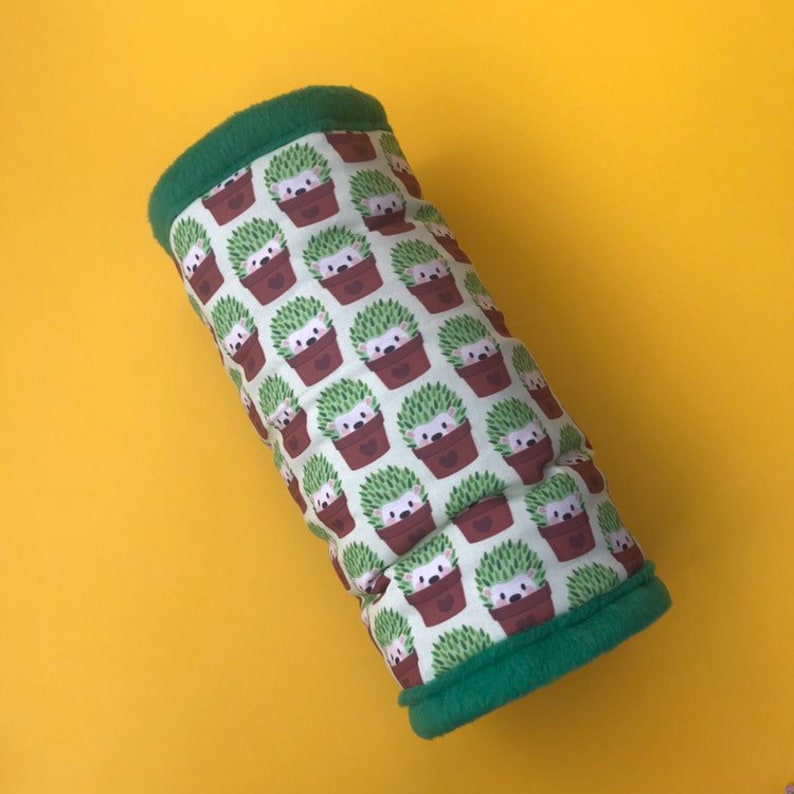 Cosy cube house Cactus hedgehog cage set Fleece bedding tunnel snuggle sack and toys