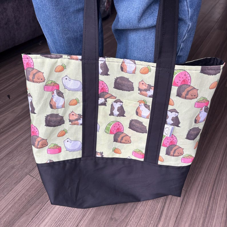 Guinea pigs shopping bag. Reusable tote bag. Pet lover bag. image 8