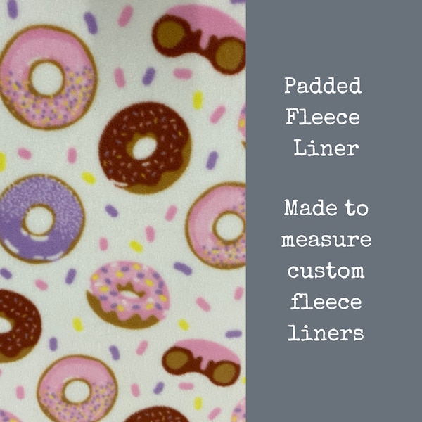 Custom size donuts PADDED fleece cage liner for hedgehog, guinea pig, rabbit(ZooZone, Vivariums, Critter Nation, C&C, Hutch, Ferplast)