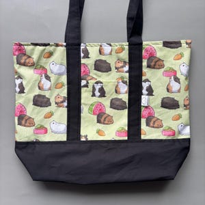 Guinea pigs shopping bag. Reusable tote bag. Pet lover bag. image 7