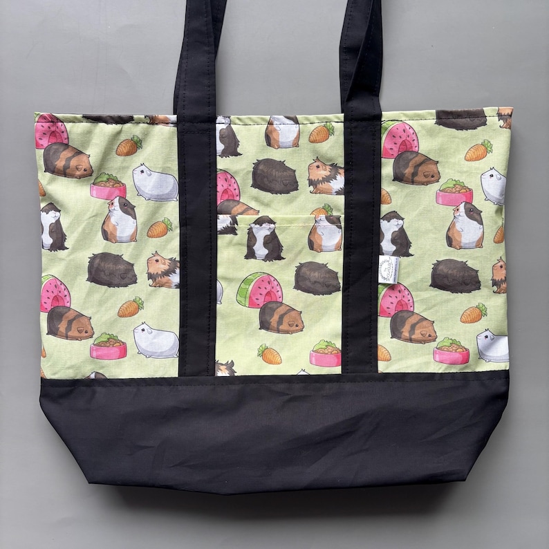 Guinea pigs shopping bag. Reusable tote bag. Pet lover bag. image 7
